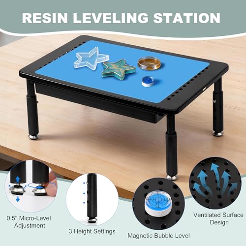 Resin Leveling Table for Epoxy, Resin Table 3 Height Settings - Image 3