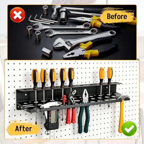 Metal Screwdriver Organizer, 15.75inch Utility Wall Mount - Image 5