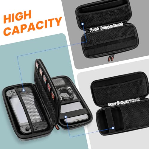 Double-Layer Electronics Organizer Travel Case, Multiple Pockets - Image 3