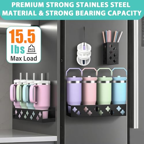 Magnetic Water Bottle Organizer for Fridge, Magnetic Cup - Image 6