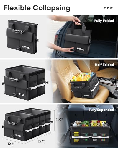HOTOR Car Trunk Organizer - Foldable Car Storage for SUV - Image 5