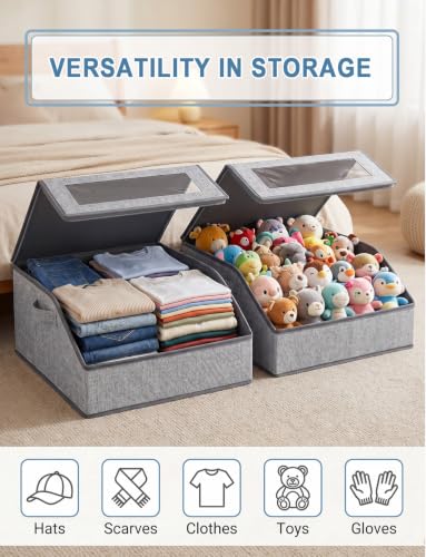 2 Pack Hat Organizer for Baseball Caps, Stackable Hat - Image 8