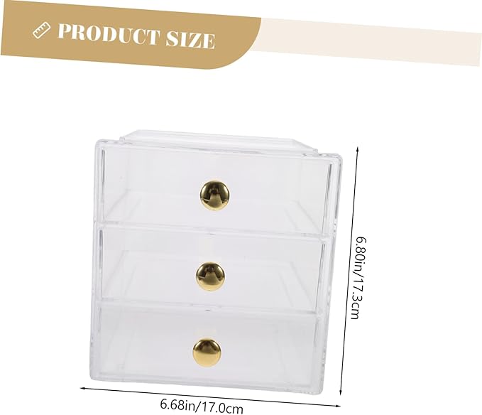 Veemoon Organizer Box Storage Bin for Bathroom Cosmetics Jewelry Office Supplies