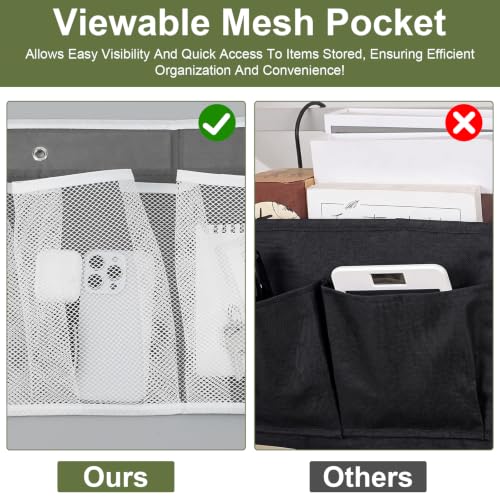 4 Pack Hanging Shoe Organizer with 32 Large Mesh Pockets - Image 5