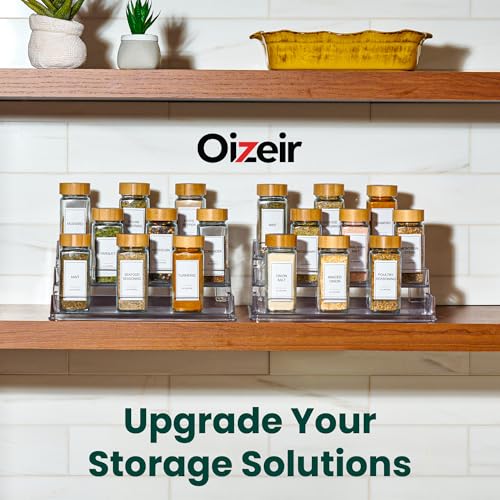 Oizeir Clear Acrylic 3-Tier Spice Rack, Cabinet Pantry Organizer - Image 7