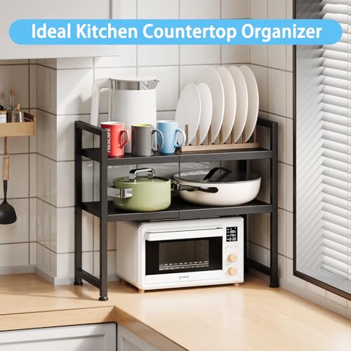 2-Tier Expandable Metal Storage Shelves,150LBS Heavy Duty - Image 8
