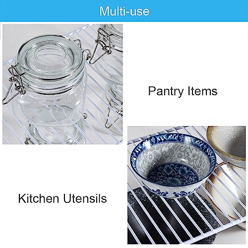 iPEGTOP Set of 6 Kitchen Cupboard Organiser Shelf, Small Size - Image 7