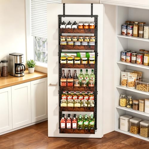 BUKFEN 6-Tier Over the Door Pantry Organizer, Adjust - Image 5