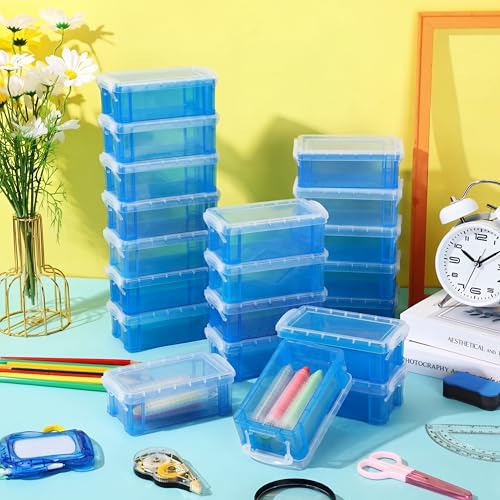 Briwooody 30 Pack Crayon Boxes with Lids, Colorful Plastic - Image 3