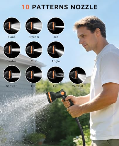 SUNPOW Retractable Garden Hose Reel - 1/2" x 150ft Wall Mounted - Image 6