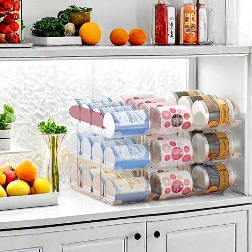 Can Organizer for Pantry, 3 Tier Rolling Can Storage Organizer - Image 5