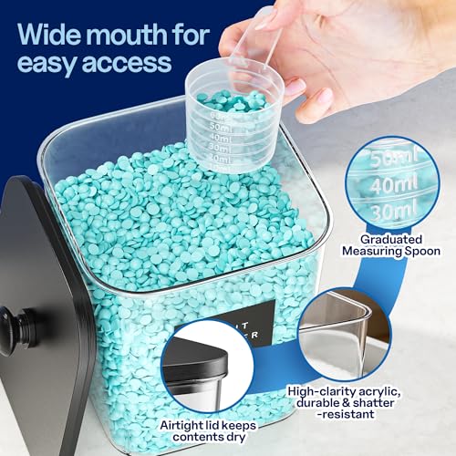 3+1+1 Pack Laundry Pods Containers & Dryer Sheet Holder & - Image 4