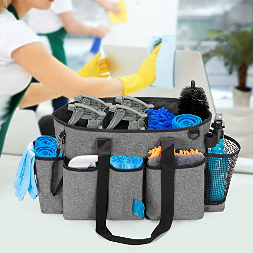 LoDrid Professional Cleaning Tote Caddy for Cleaning Supply, Gray - Image 4