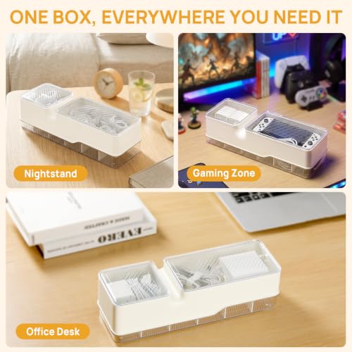 2-Tier Cable Organizer Box, Charger Cable Cord Stora | All Products - Image 8