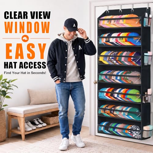 Over the Door Hat Organizer, Hat Rack for Baseball Caps - Image 5