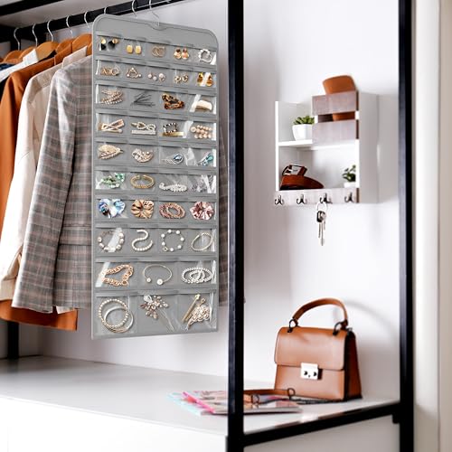 Simple Houseware 80-Pocket Hanging Jewelry Organizer with 5 Sizes - Image 7