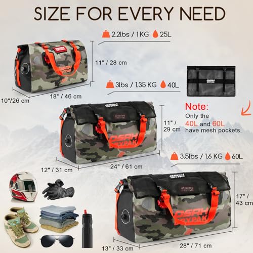OSAH DRYPAK Waterproof Duffel Bag - Motorcycle Dry Bag - Image 3