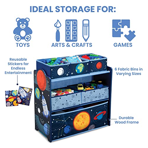 Delta Children Space Adventures Design & Store 6 Bin Toy - Image 7