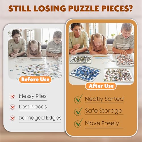 11.5 x 8.3 in Puzzle Sorting Trays Stackable - Image 7