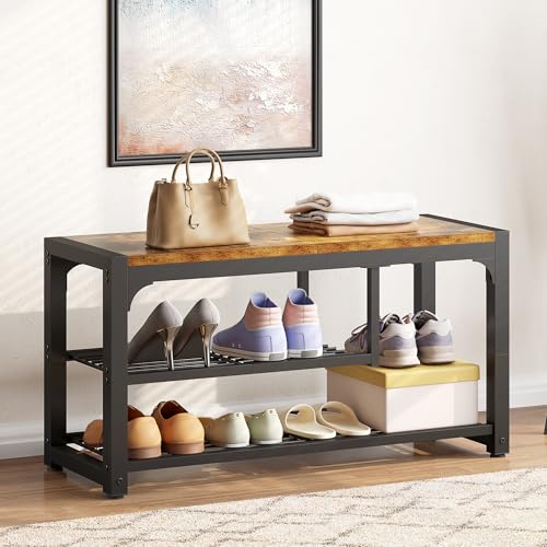 HOMEFORT Shoe Bench,3 Tiers Shoe Rack Bench - Image 6