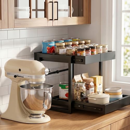 2-Tier Expandable Pull out Cabinet | Home Organization - Image 6