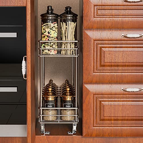 ROOMTEC Pull Out Cabinet Organizer for Narrow Cabinet (5" W X 21" - Image 4
