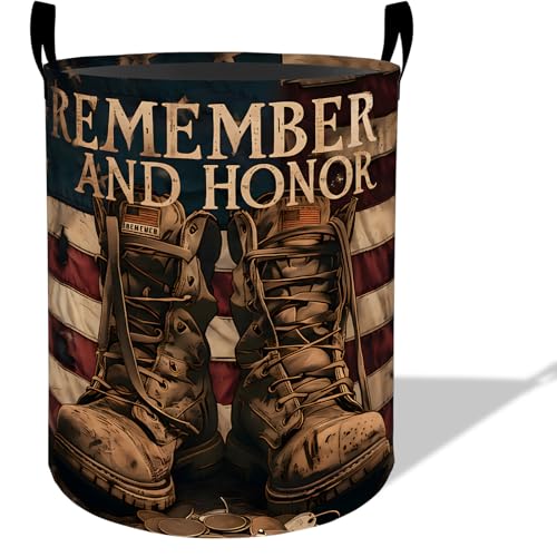 Veteran Military Laundry Basket Hamper 19.7"x15.8" | Home Organization - Image 2