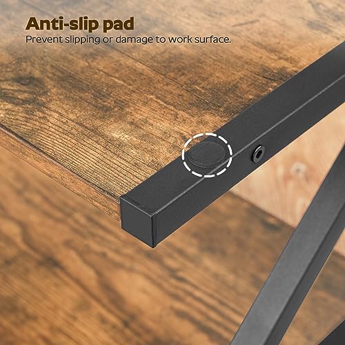 Desktop Printer Stand, 2-Tier Printer Table with Storage Shelf - Image 5