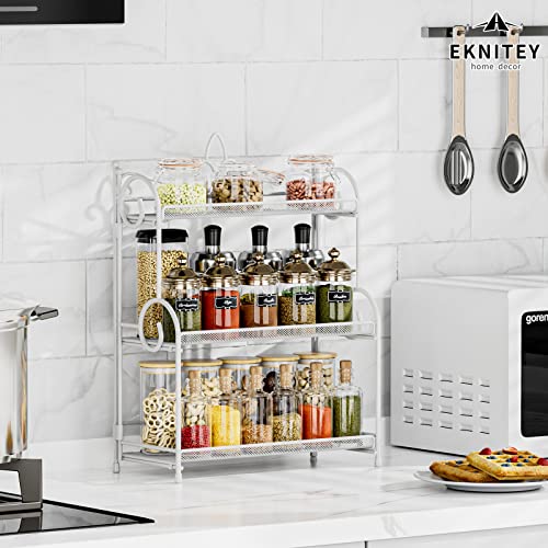 EKNITEY 3-Tier Bathroom Organizer - Sink Organizer Spice Rack(No - Image 4