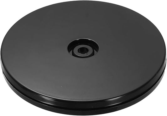 uxcell 1Pack Acrylic Lazy Susan Turntable, 5" Spinner Lazy Susan Turntable Organizer, Acrylic Ball Bearing Rotating Tray for Pantry Spice Rack Decorating, Black