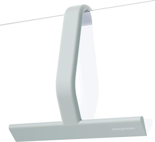 dancemoon JustHang Shower Squeegee for Glass Doors, All-in-One Piece Silicone Squeegee with Built-in Hook for Bathroom, Window, Mirror, Tile Wall, Car, Streak-Free Bathroom Cleaner Tool,10 Inch Green