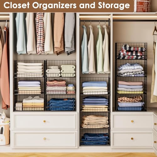 Yociyoga 4-Tier Stackable Closet Organizers and Storage Shelves - Image 6