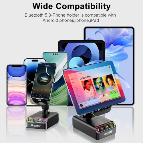 Adjustable Cell Phone Stand with Wireless Induction Bluetooth - Image 6