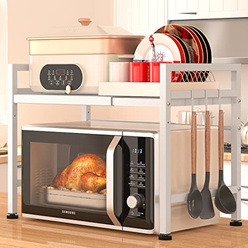 PUSDON Expandable Microwave Oven Rack, 2-Tier Counte | All Products - Image 2