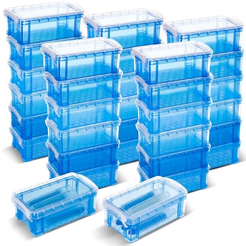 Briwooody 30 Pack Crayon Boxes with Lids, Colorful Plastic - Image 2