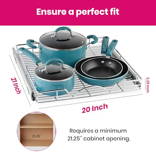 HOLDN’ STORAGE Pull Out Cabinet Organizer, Heavy Dut | Pull Out Organi - Image 3