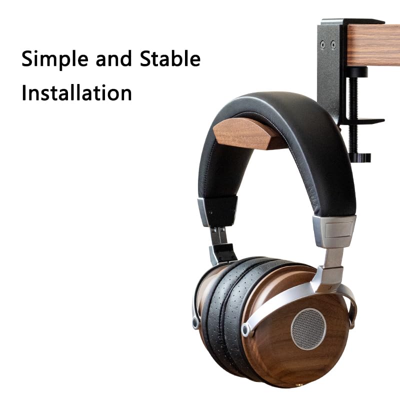 Walnut Wood Headset Holder Universal | Phone & Computer - Image 7