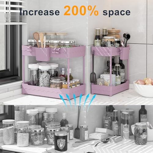 Sevenblue 2-Pack Under Sink Organizer with Hooks & H | All Products - Image 3