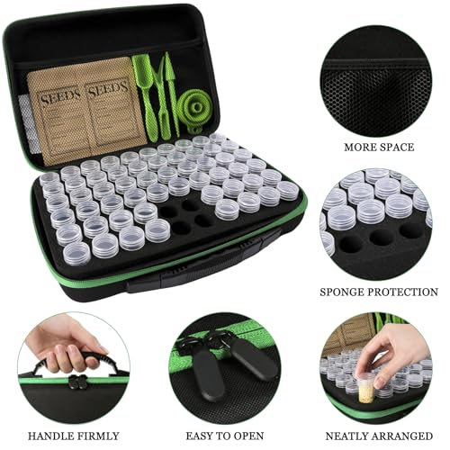 Seed Storage Organizer Box 60 Slots, with 20 Envelopes - Image 5