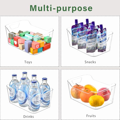 12 Pack Clear Plastic Storage Bins, Pantry Organizer | All Products - Image 6