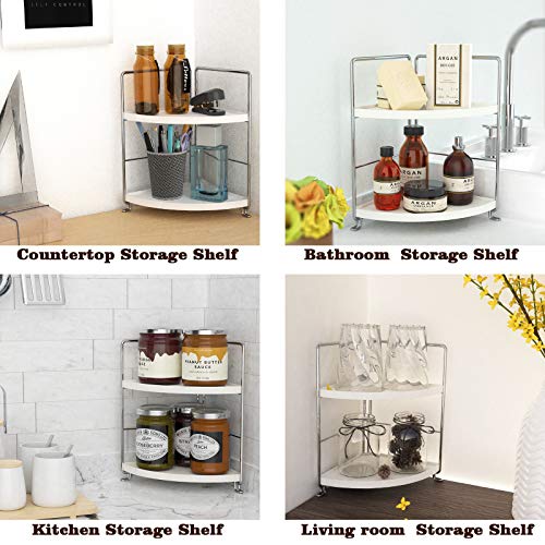 2-Tier Bathroom Countertop Organizer - Vanity Tray Cosmetic & - Image 8