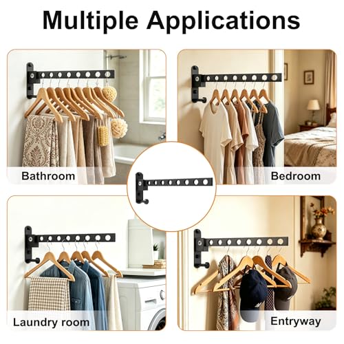 Wall Mounted Clothes Drying Rack, Space Saver - Image 8