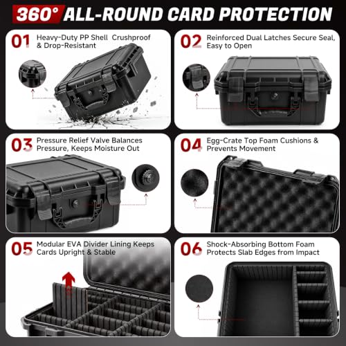 Top Loader Storage Box - 12 Modular Dividers, 48 Multi-Color Tabs - Image 3