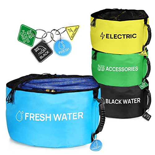 RV Hose Storage Bag of 4 Pack, Camper Accessories for Outside - Image 2