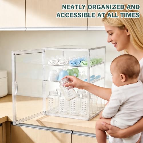 Baby Bottle Organizer, 3 Tiers Acrylic Bottle Storag | All Products - Image 6