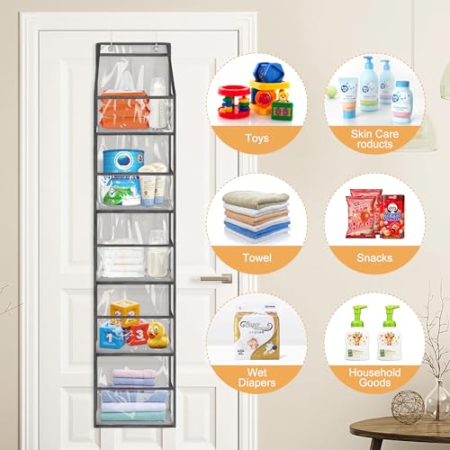 5 Tier Closet Door Hanging Organizer, Behind The Door Storage - Image 4