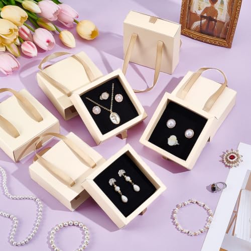 NBEADS 15 Pcs Luxury Jewelry Gift Box, 4.02x3.98x1.42 inch Square - Image 5