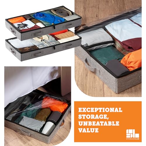 storageLAB Under Bed Storage Containers, Low Profile Underbed - Image 5