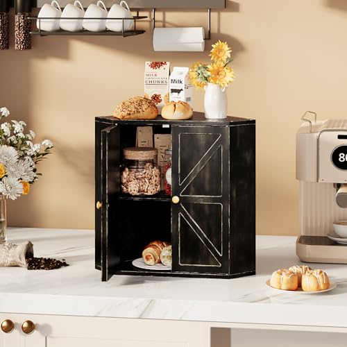 Trironsun Corner Bread Box for Kitchen Counter Double Layer - Image 7