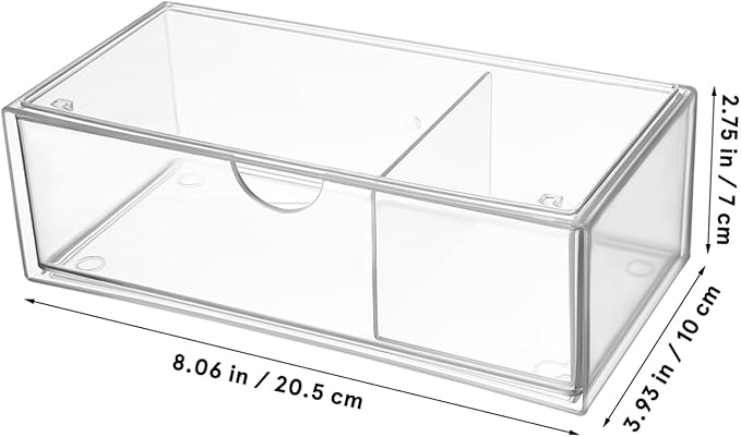 3pcs Acrylic Makeup Organizer Storage Box Lid Lipstick Holder Vanity Desk Small Compartment Ball